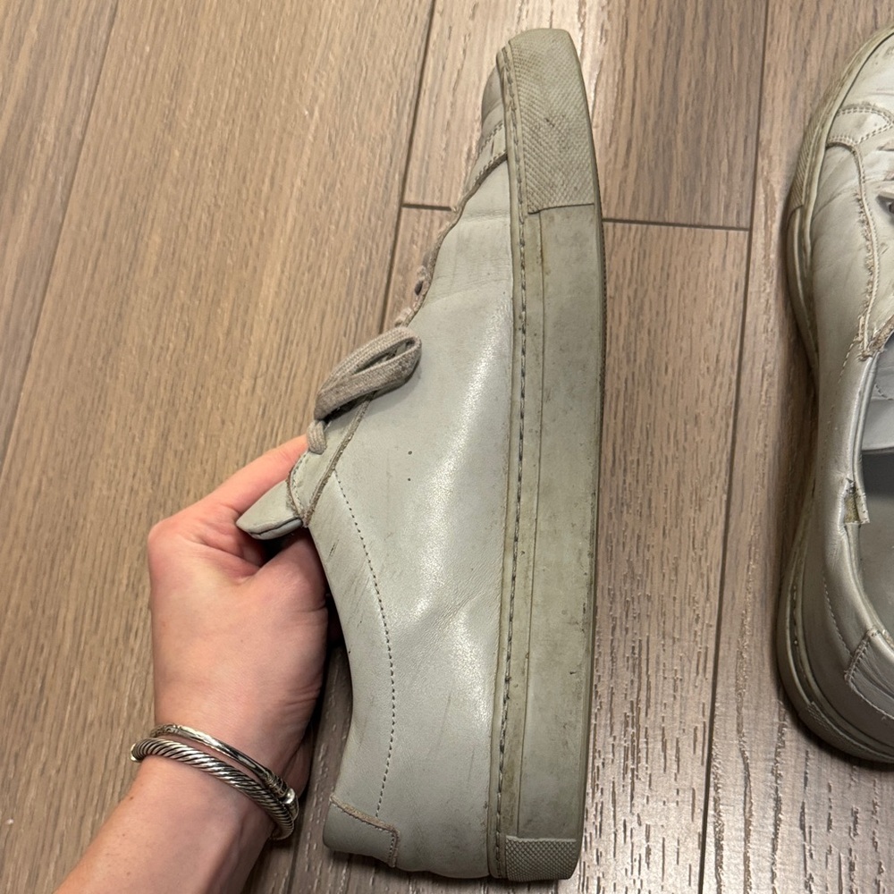 Common Projects Light Gray Achilles Sneakers - image 7